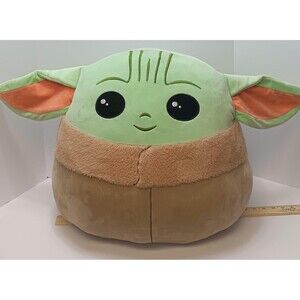 Star Wars Grogu Squishmallow / 22 Inch Plush Baby Yoda Pillow /  Large Stuffed A